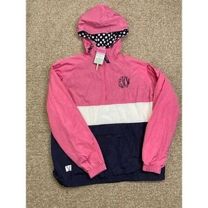 Jadelynn Brooke Girls Color Block Windbreaker In Pink Size S